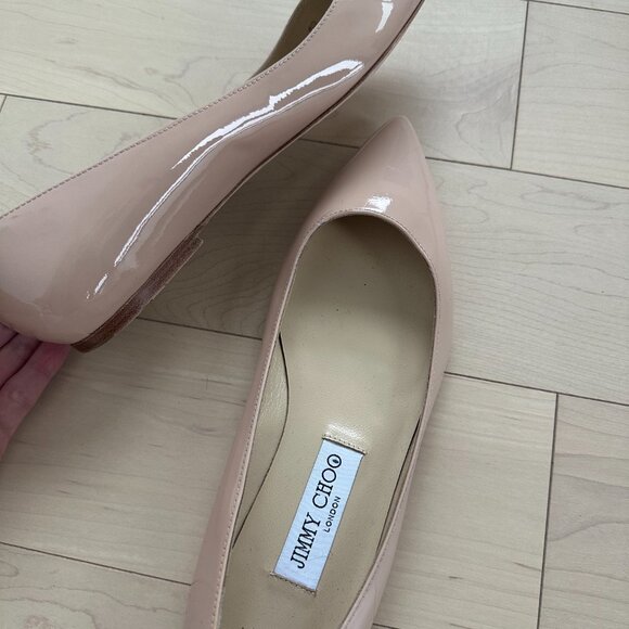 Jimmy Choo's Love Flat Shoes 37.5 size - Picture 2 of 7